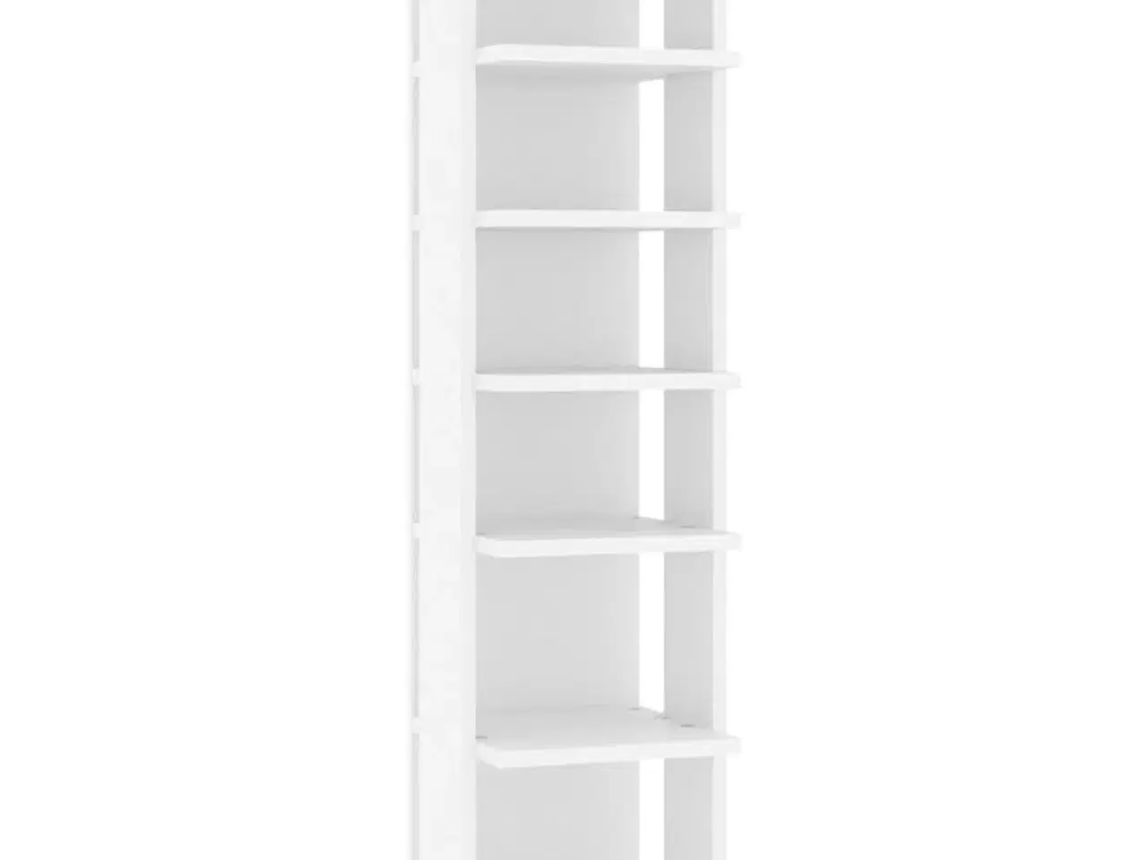 Billede 4 - Skoskabe 2 stk. 27,5x27x102 cm konstrueret træ hvid