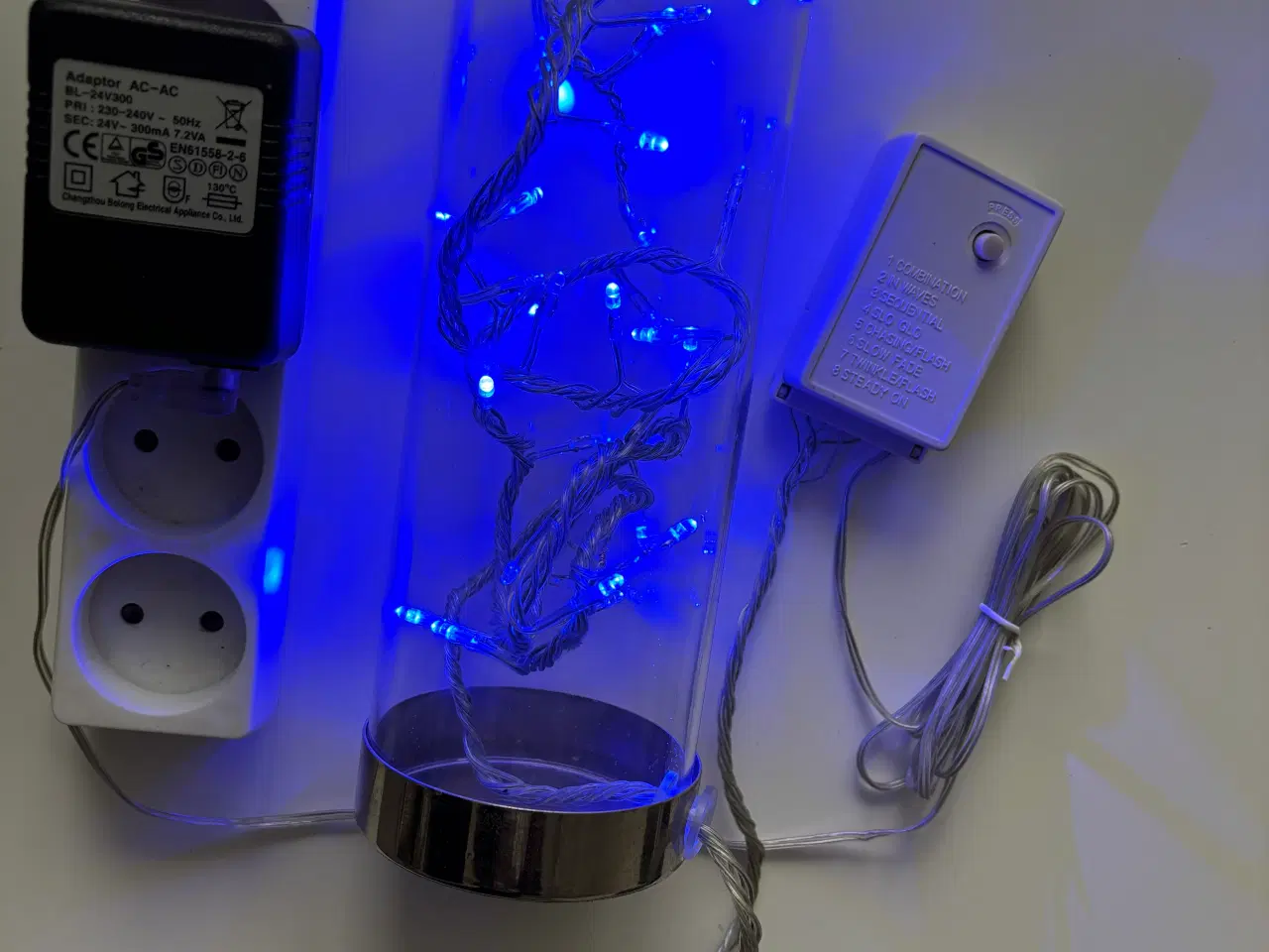 Billede 2 - LED 32 lemper ind i vase/glas