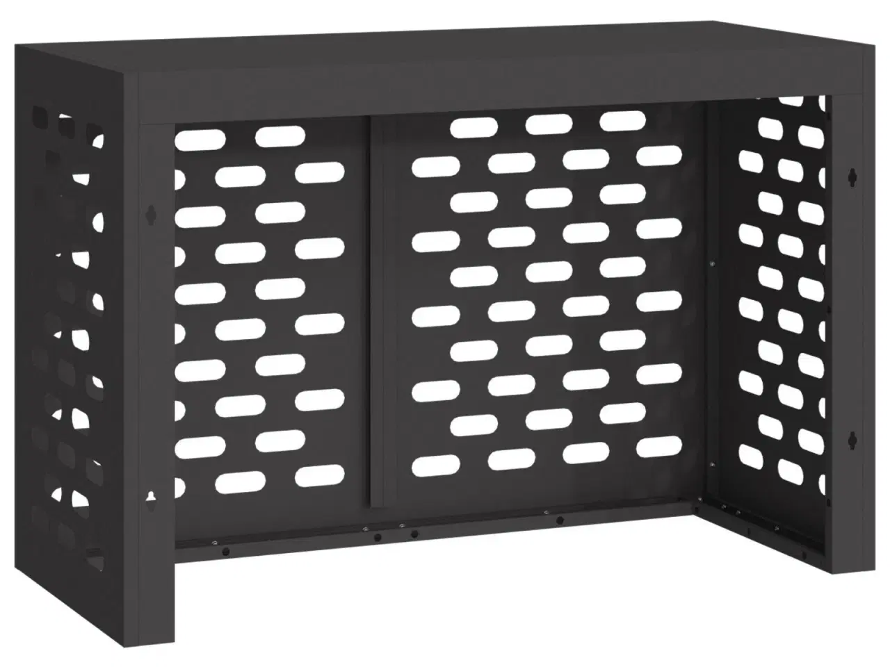 Billede 5 - Air Conditioner Cover Sort 90 x 40 x 60 cm Stål