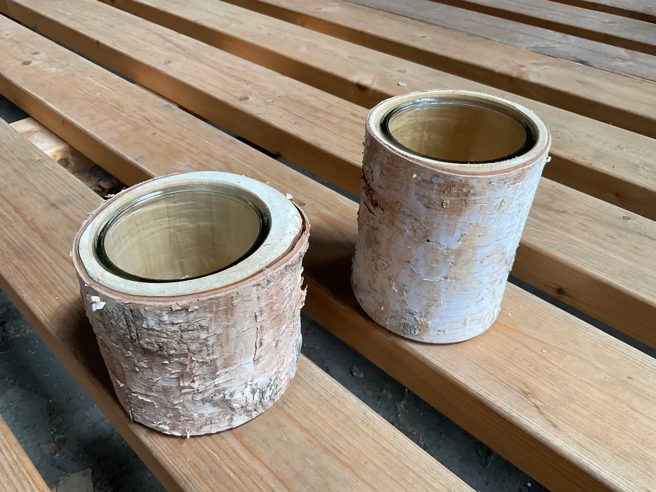 Billede 2 - Lysestager i Birketræ med Bark