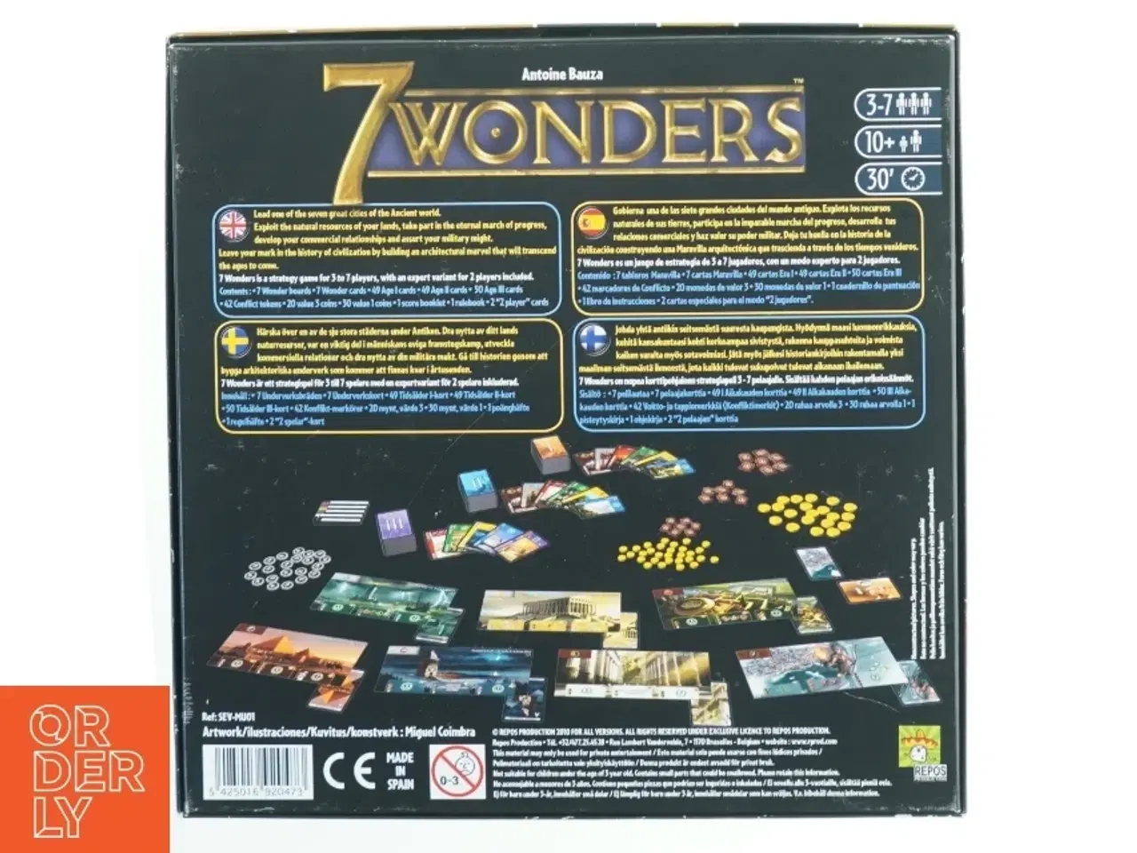 Billede 4 - 7 Wonders brætspil fra Repos Production (str. 29x29 cm)