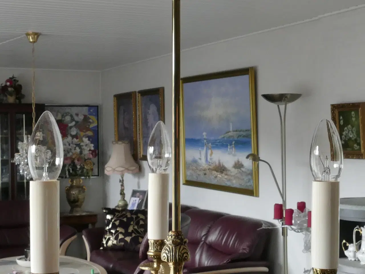 Billede 5 - Ældre Bronze Standerlampe