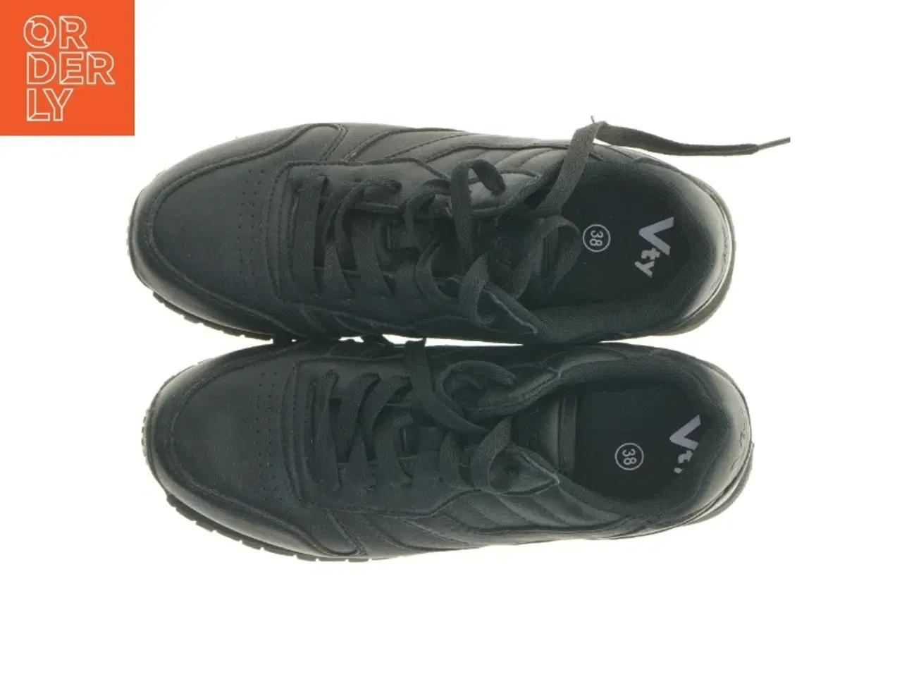 Billede 4 - Brugte sorte sneakers fra Vty (str. 38)