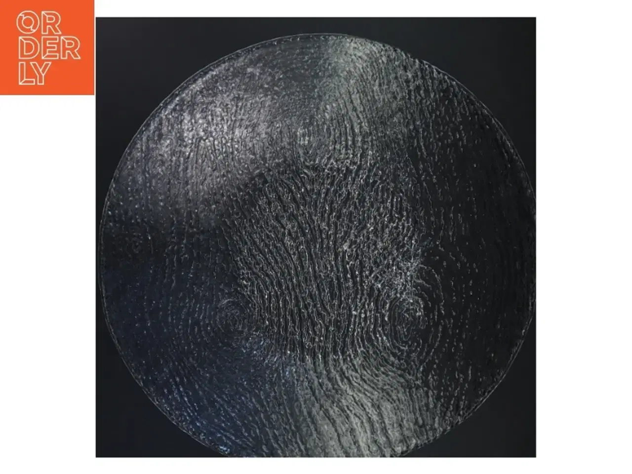 Billede 3 - Glasfad med mønster (str. Ø 39x5 cm)