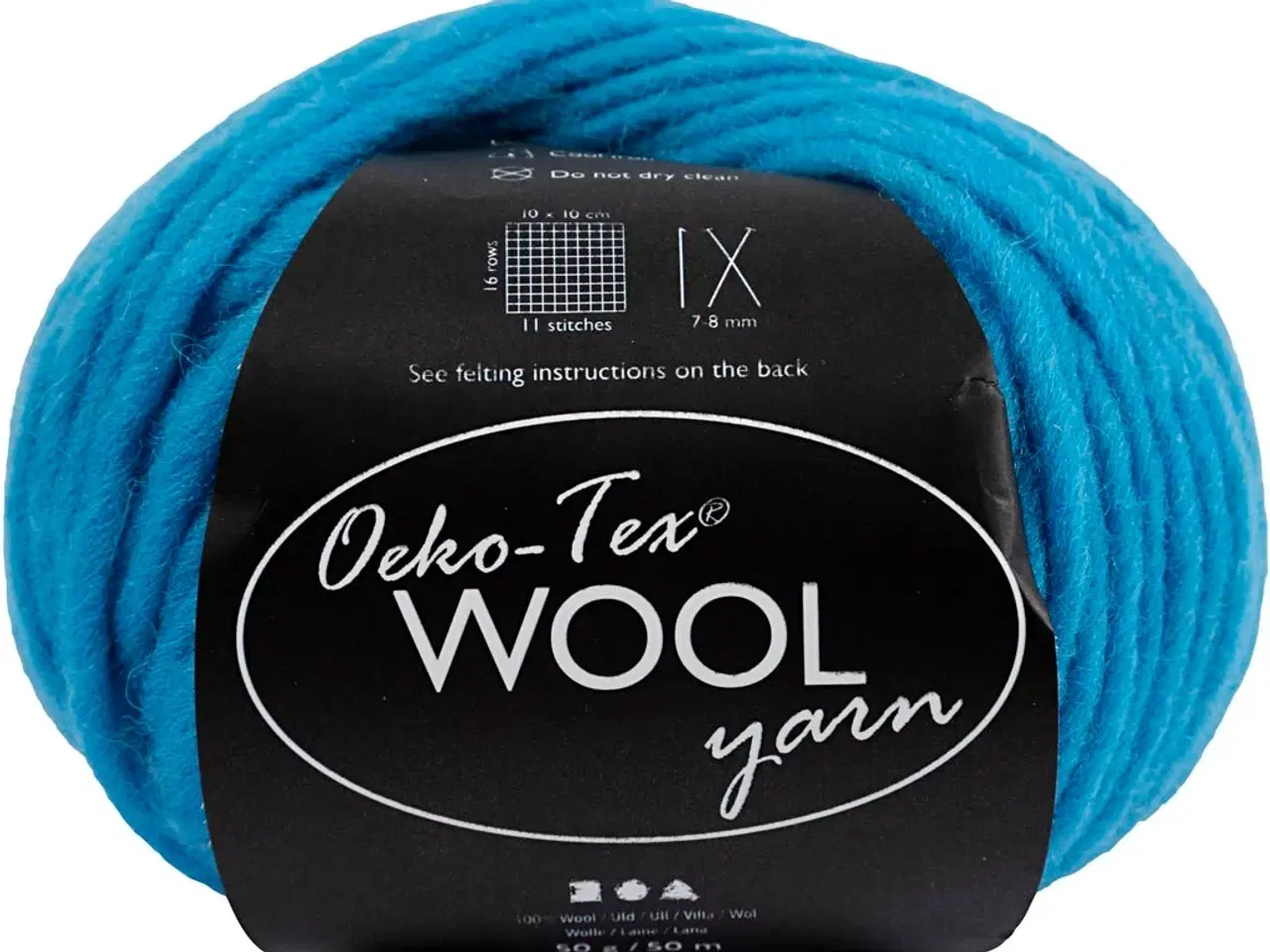 Billede 1 - Højkvalitets Turkis Uldgarn - 50m, 50g