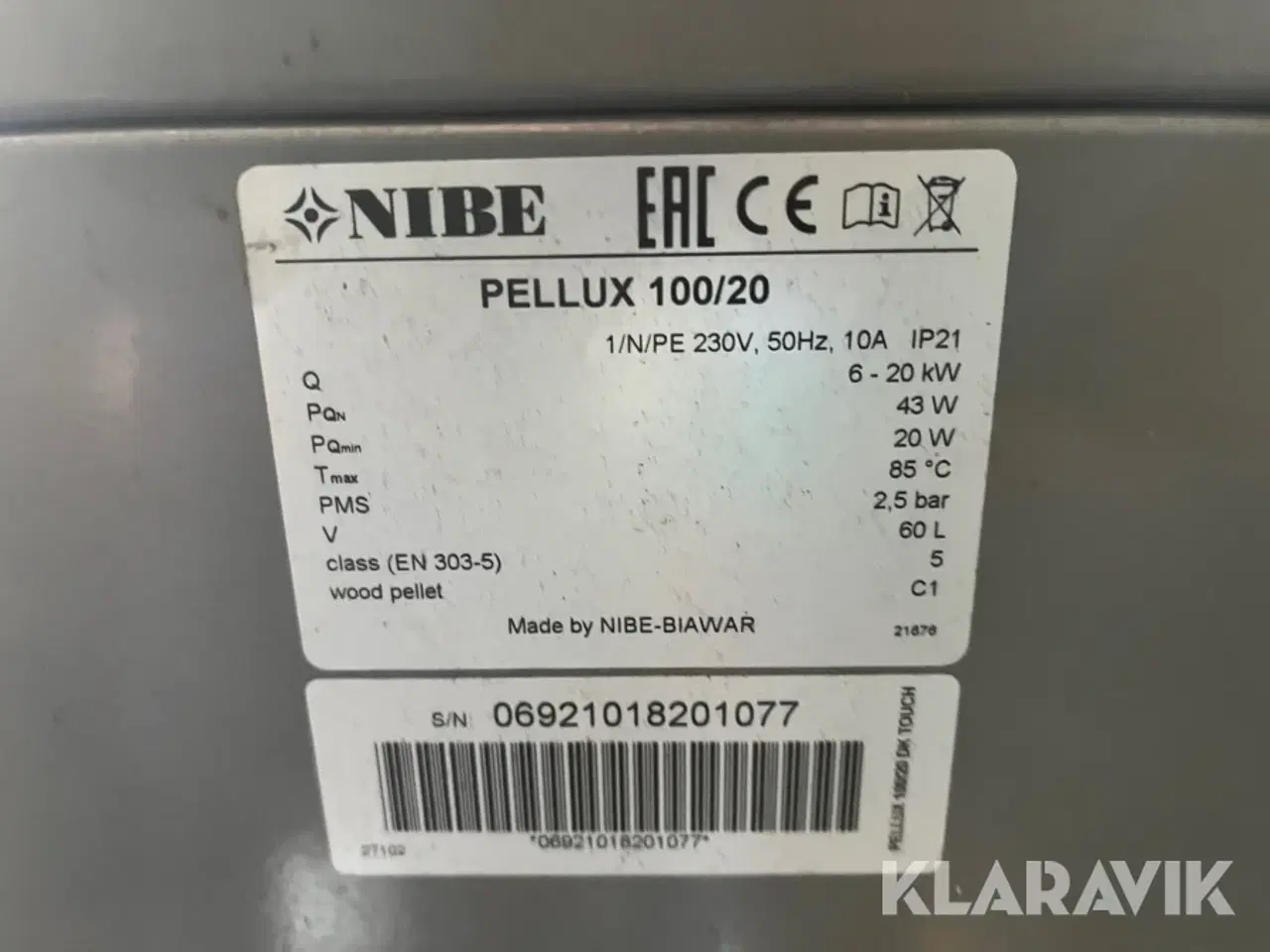 Billede 4 - Pillefyr Nibe Pellux 100/20