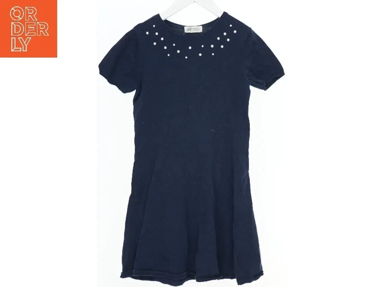 Billede 1 - Blå kjole med perlepynt fra H&M (str. 152)