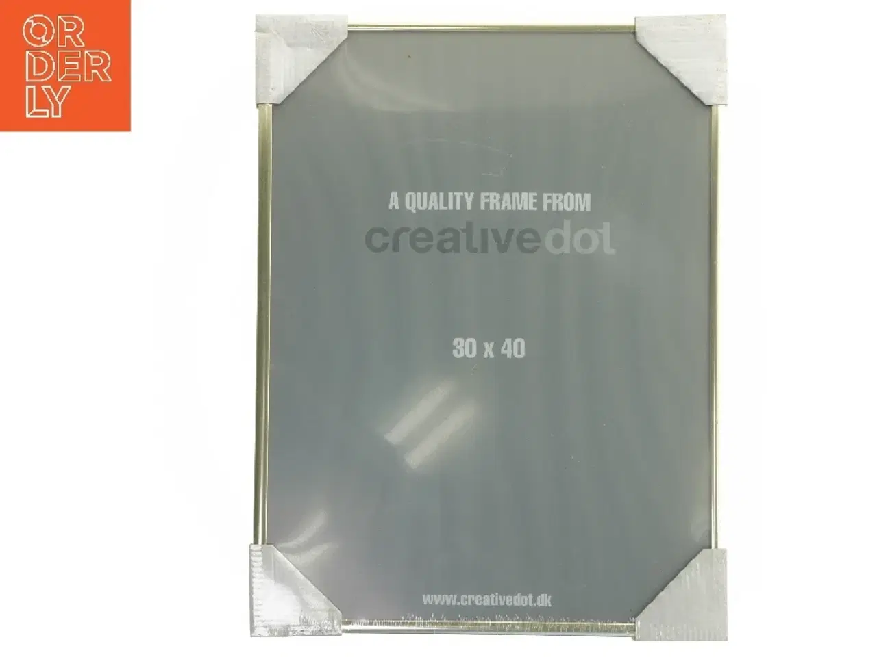Billede 1 - Sølvfarvet billedramme (str. 30 x 40 cm)