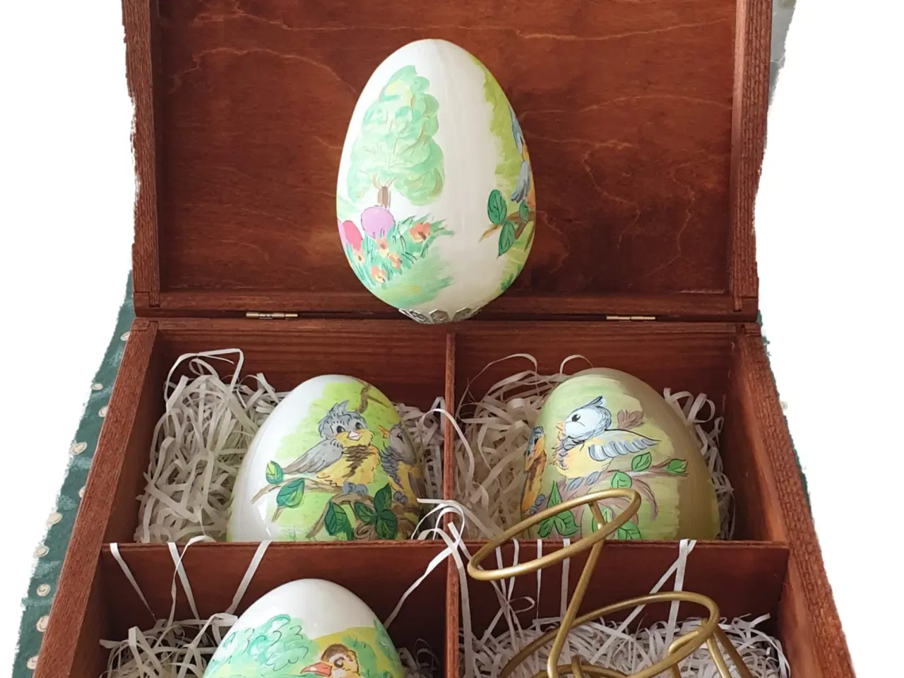 Billede 6 - Påske æg i hånddekoreret glas