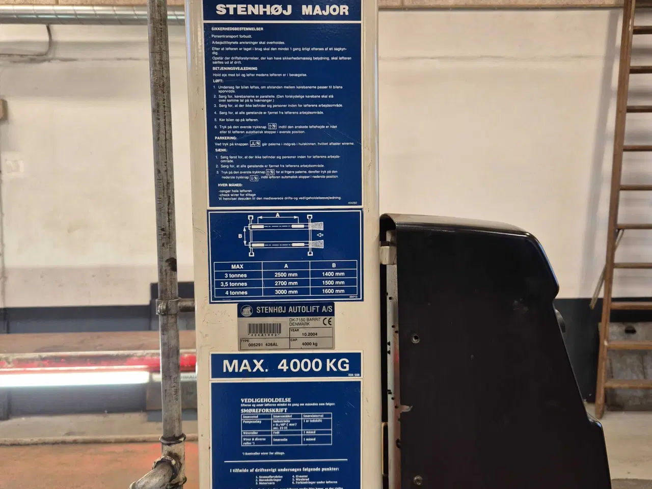 Billede 2 - 4 søjlet lift stenhøj 4 tons