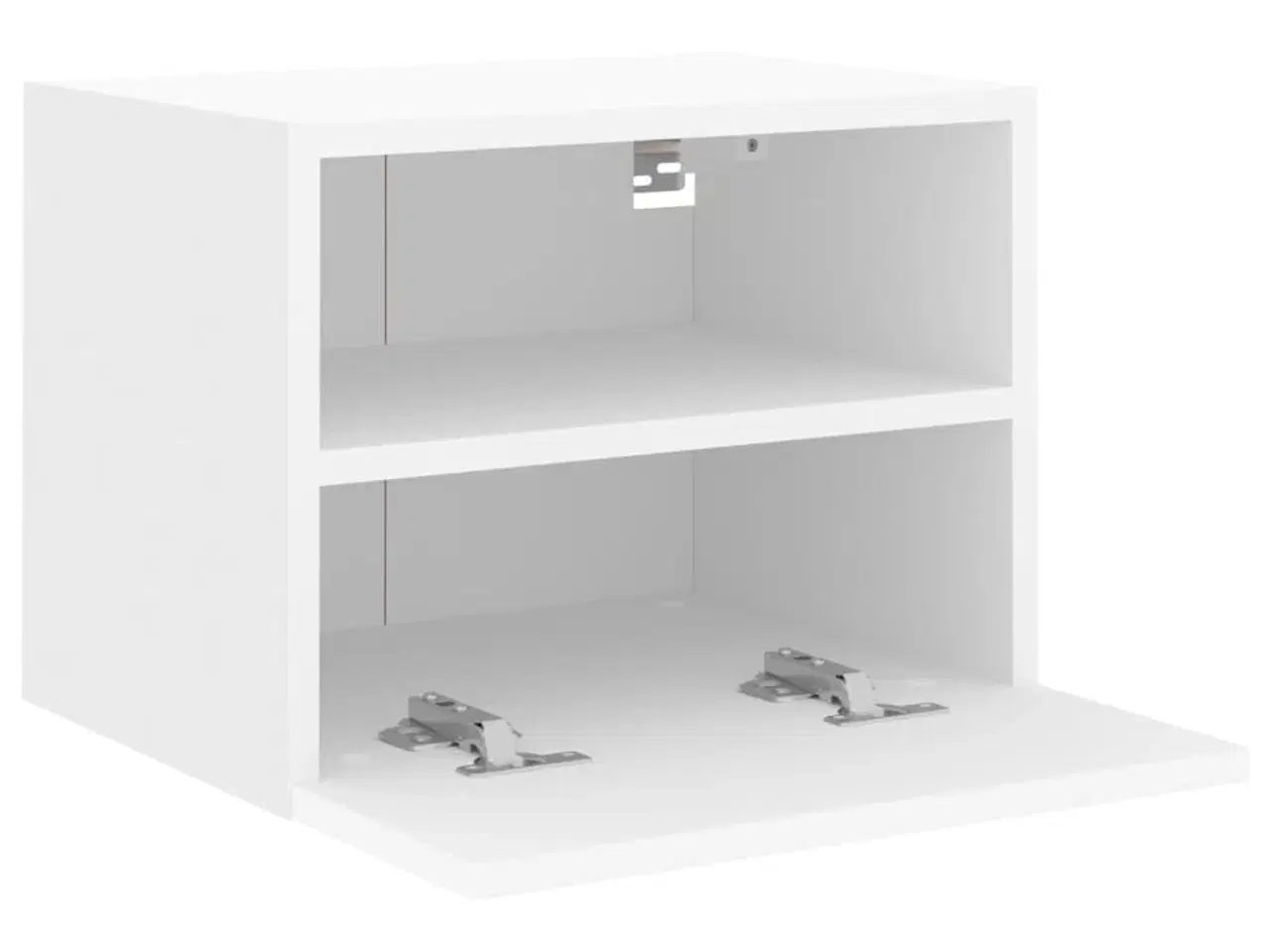 Billede 7 - Væghængte tv-borde 2 stk. 40x30x30 cm konstrueret træ hvid