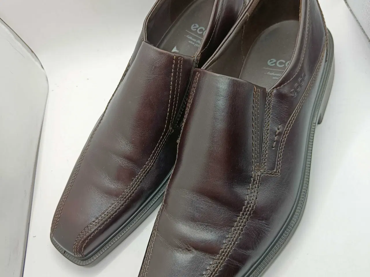 Billede 2 - Ecco brun læder sko 45str