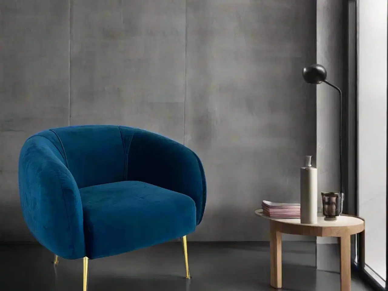 Billede 2 - Velour Lounge Chair fra Sofacompany