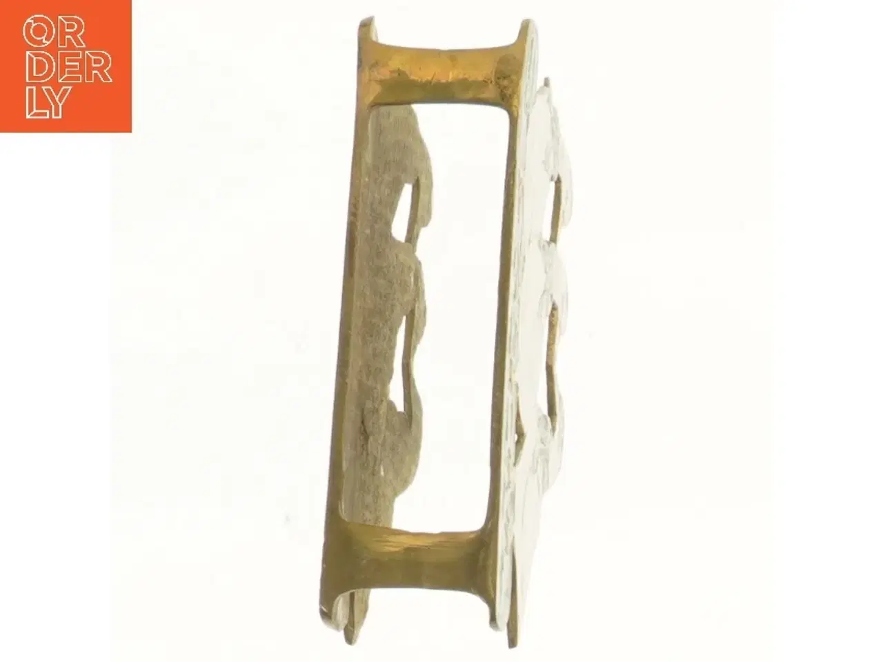 Billede 3 - Messing vintage servietholder med ænder (str. 16x9 cm)