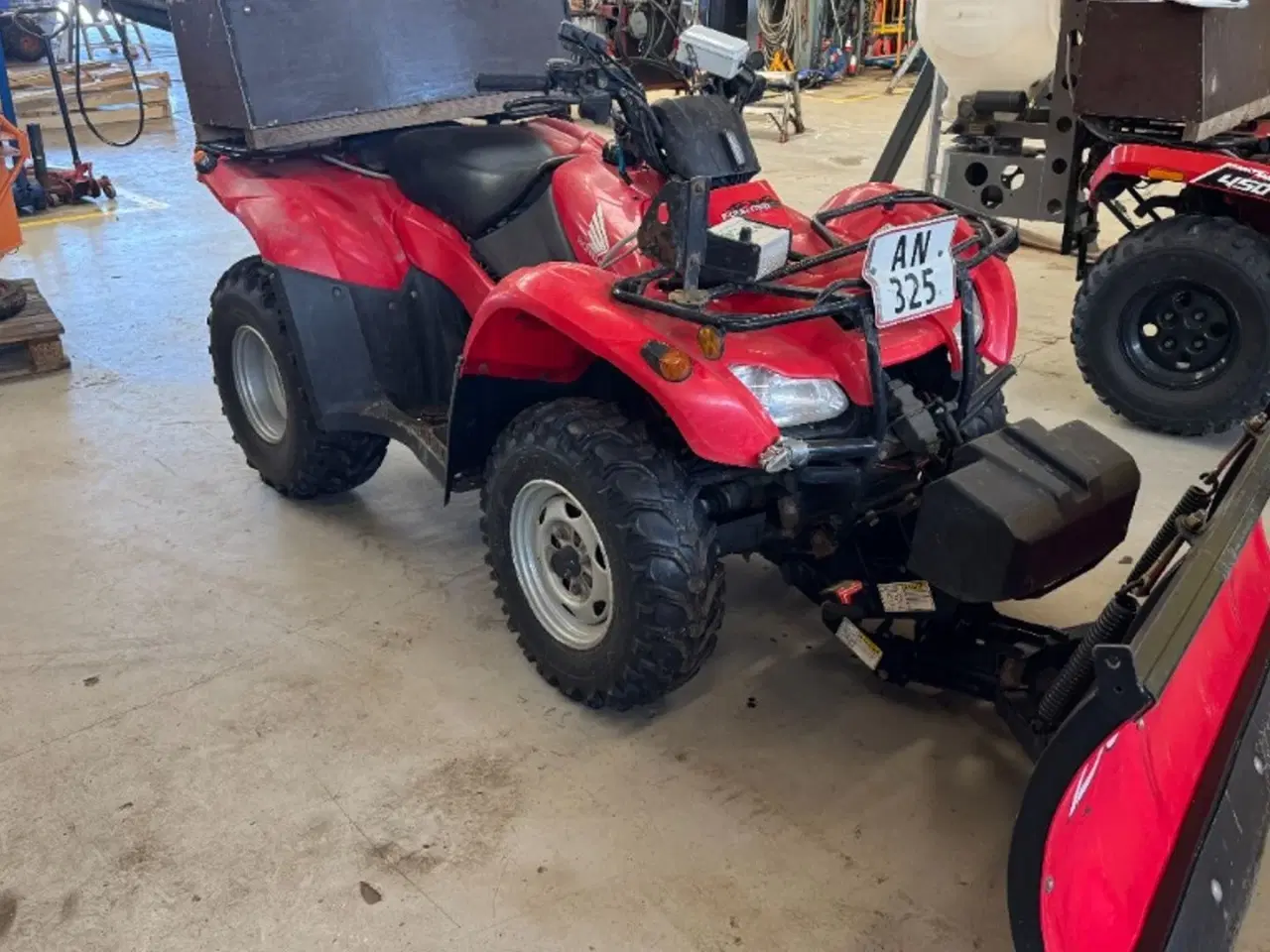 Billede 3 - Honda 420 med sneplov og spreder