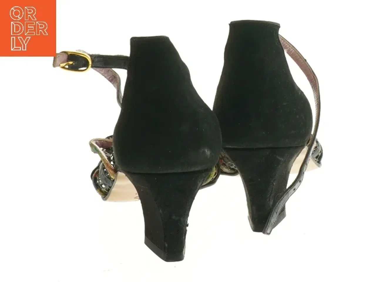 Billede 3 - Farverige højhælede sandaler fra Laguna (str. 39)