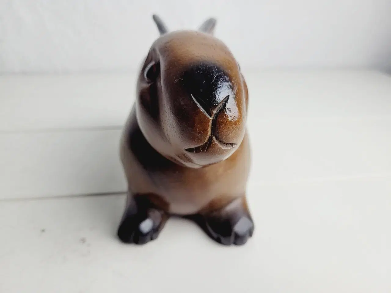 Billede 4 - ⭐️- Charmerende Vintage Hare i Træ