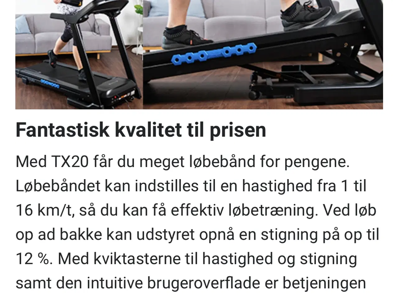 Billede 8 - Cardiostrong TX20 treadmill / løbebånd