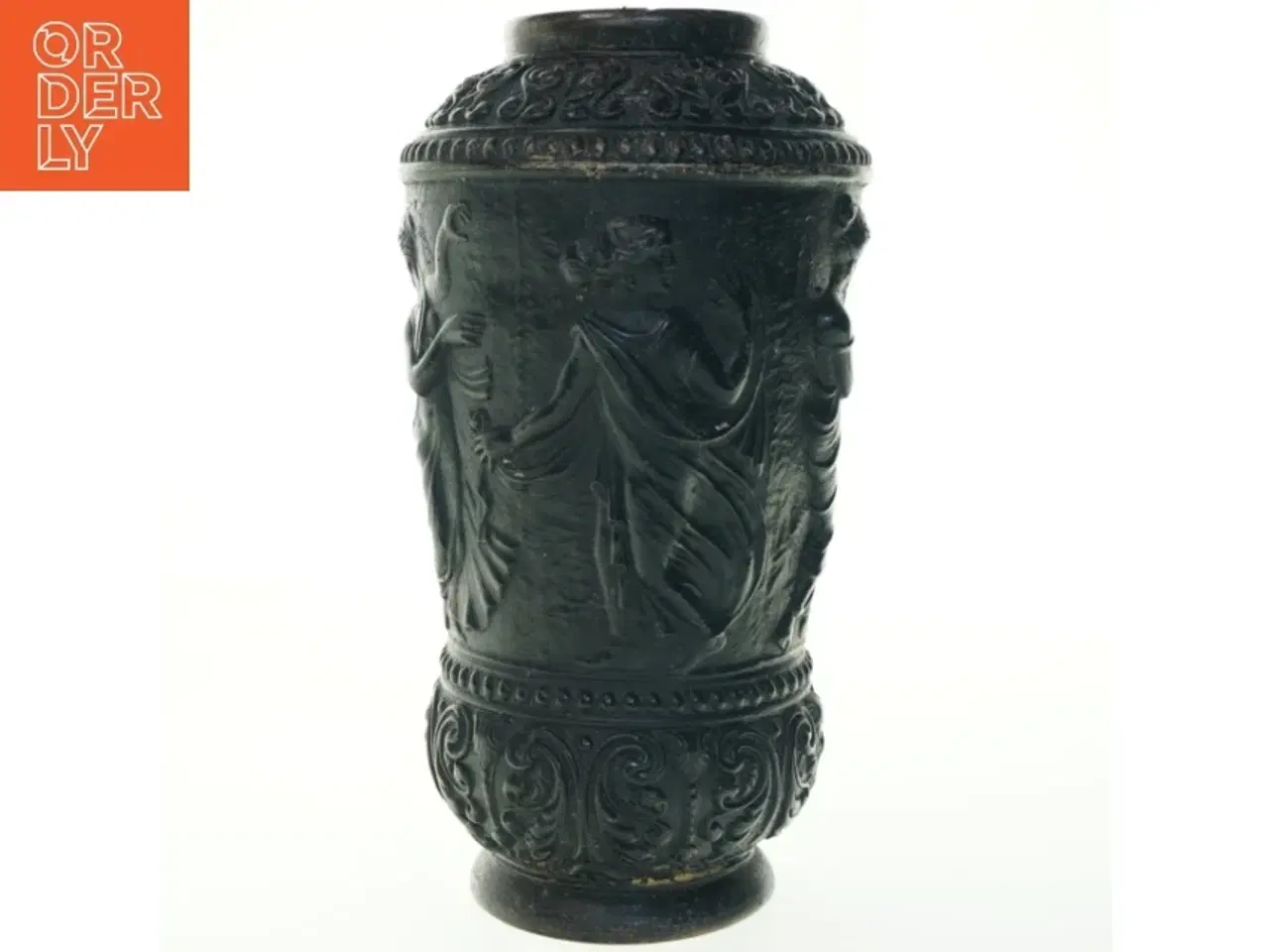 Billede 1 - Dekorativ vase med reliefmønster (str. 35x18 cm)