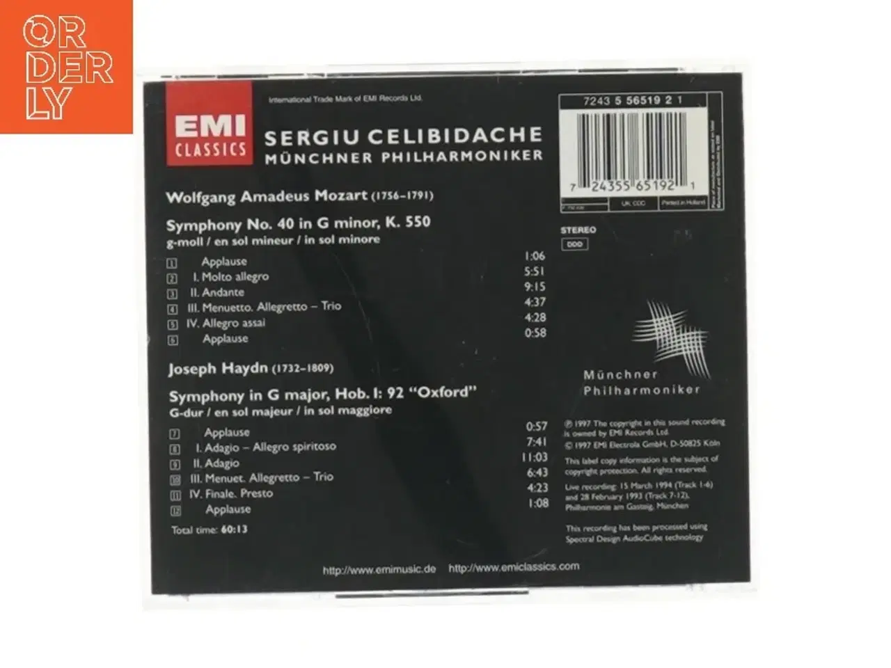 Billede 3 - Celibidache EMI Classics CD fra EMI Classics