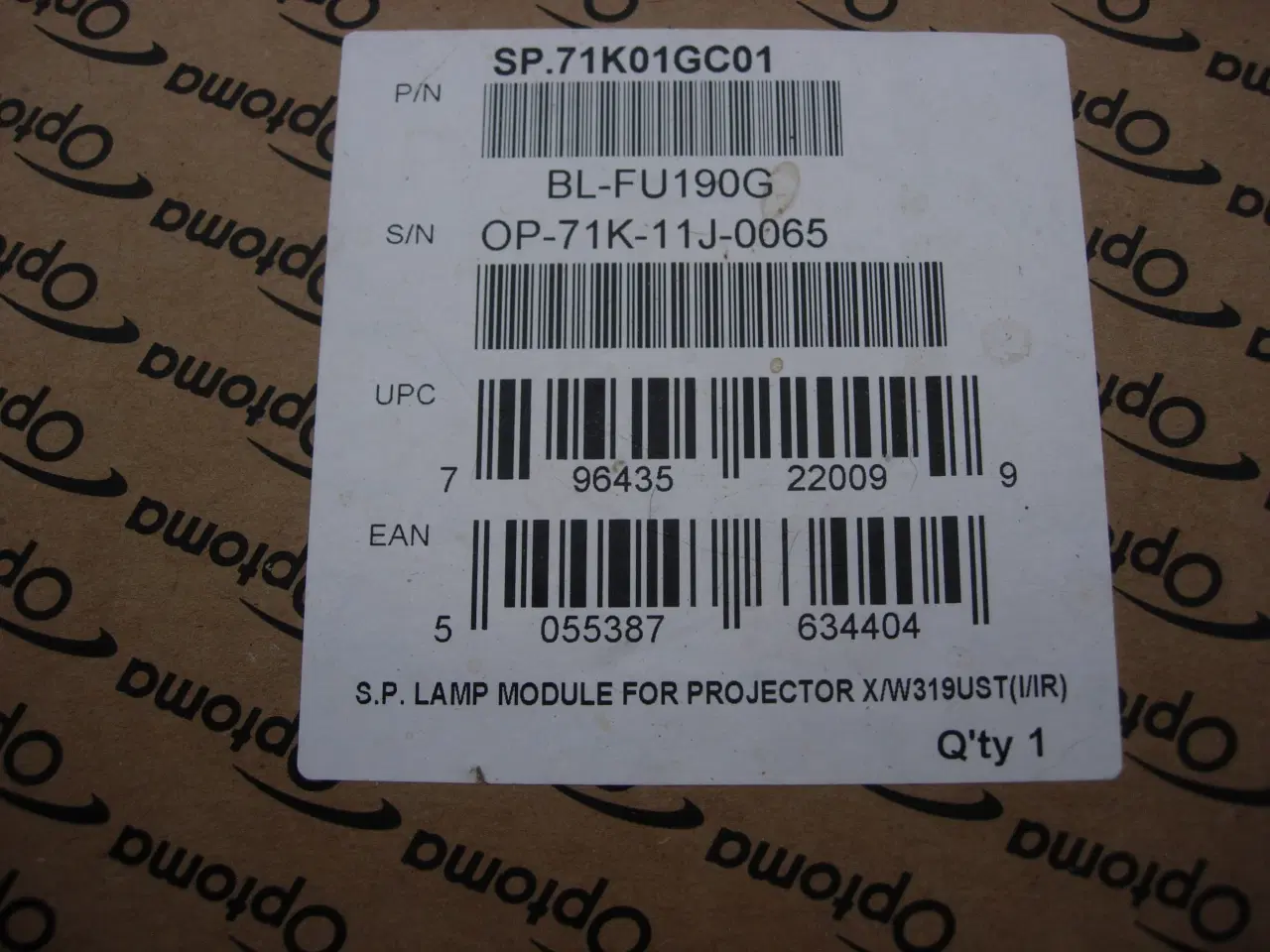 Billede 3 - S. P. lamp module for projector