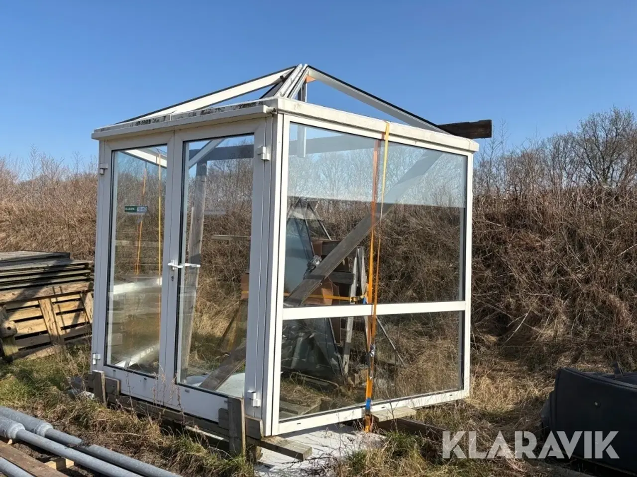 Billede 1 - Indgangsparti aluminium/glas