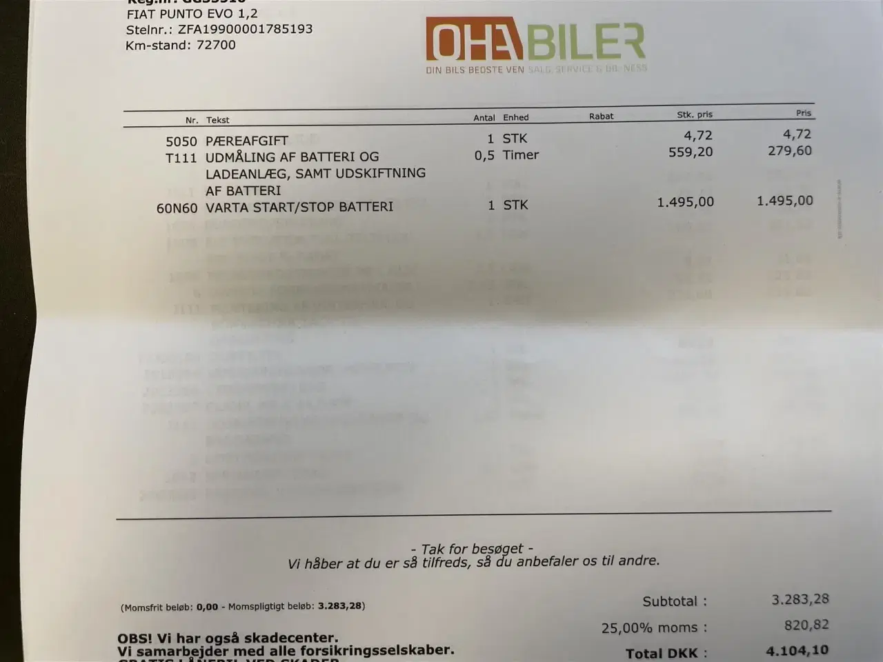 Billede 18 - Fiat Punto 1,2 Active Start & Stop 69HK 5d