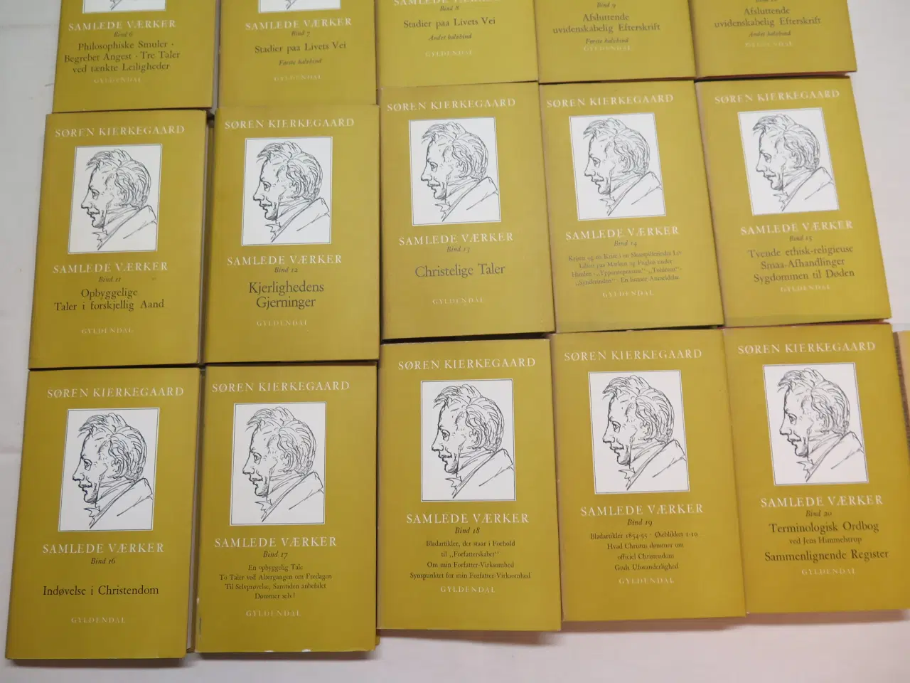 Billede 4 - Søren Kirkegaard Samlede Værker 1-21 + C Jørgensen