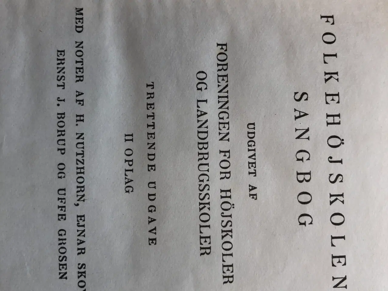 Billede 6 - Folkehøjskolens sangbog