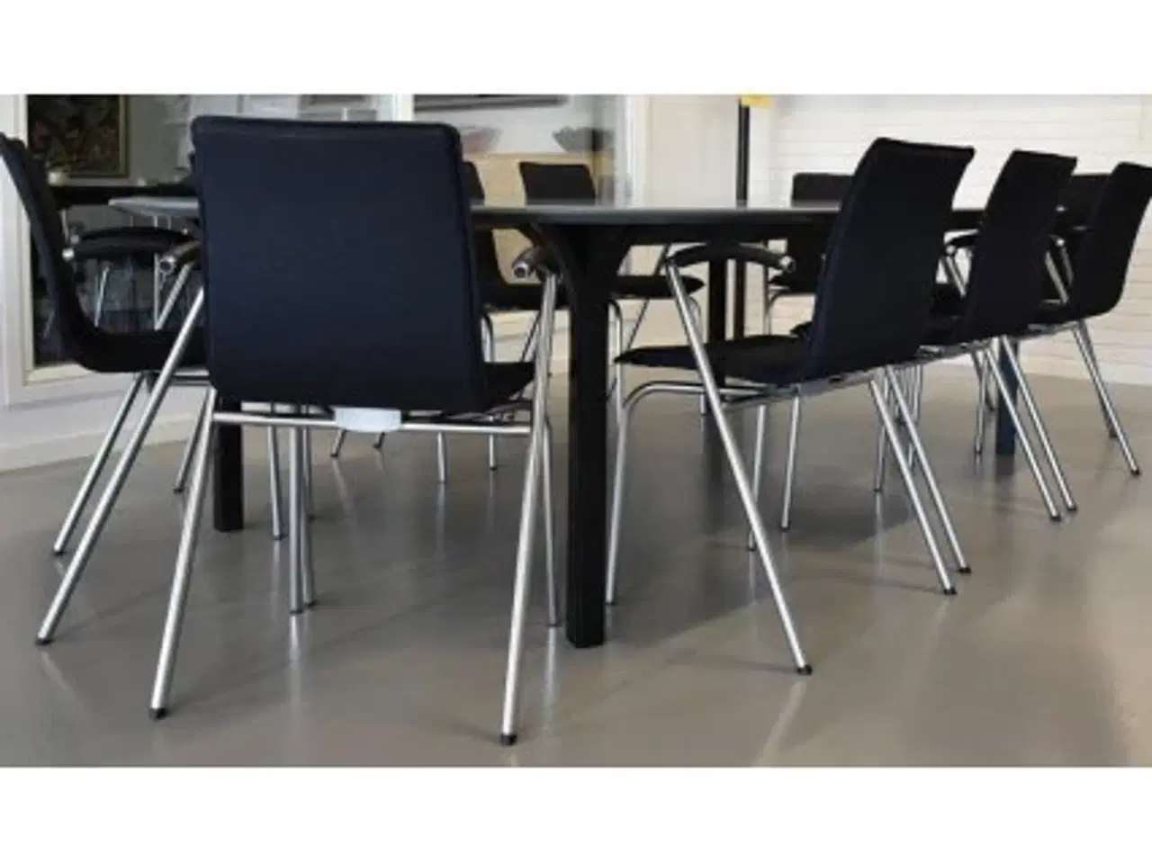 Billede 7 - Four design g2 konferencestole i sort/blå med blank krom stel