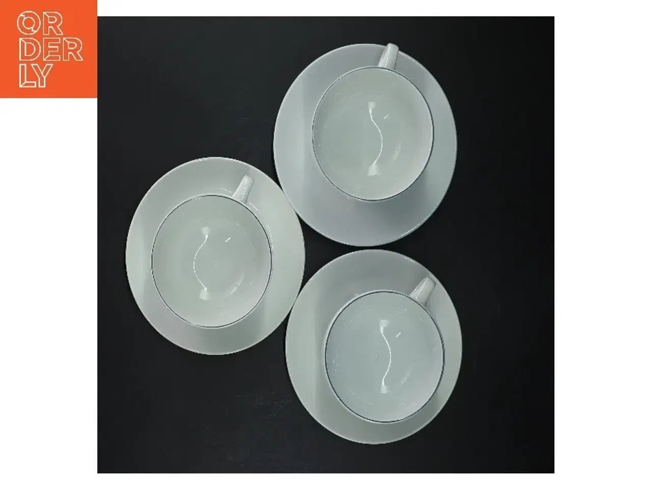 Billede 4 - 3 par thekopper “ blå kant “ royal copenhagen