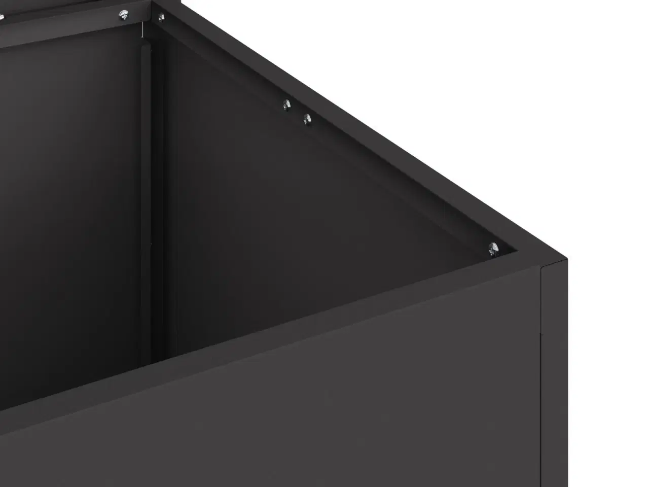 Billede 9 - Udendørs Opbevaringskasse med opbevaring Sort 80 x 50,5 x 50 cm