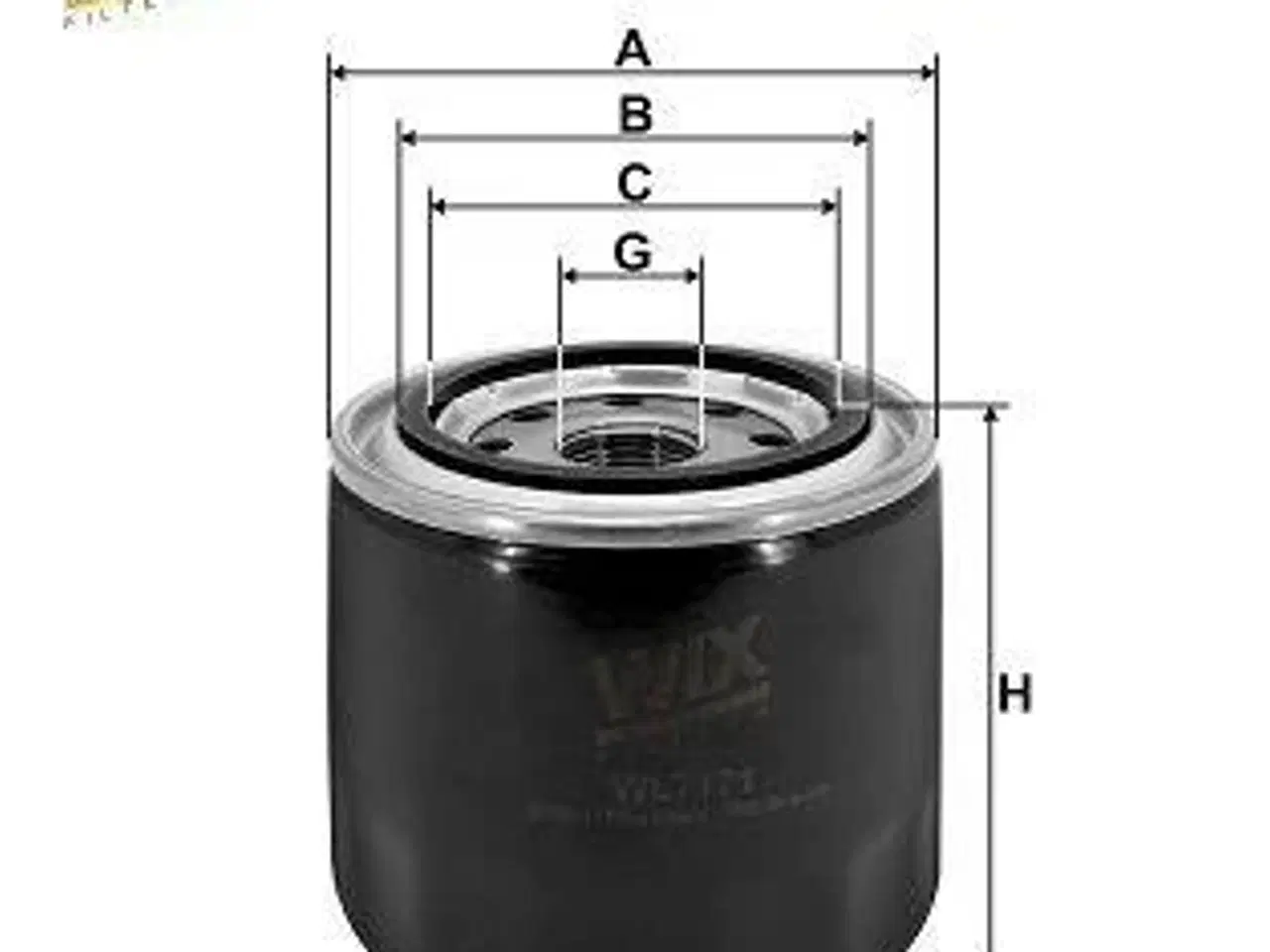 Billede 1 - WL7171  WIX Oliefilter 20X1.5MM (51334)  -  Passer til YANMAR+ Marine Engines