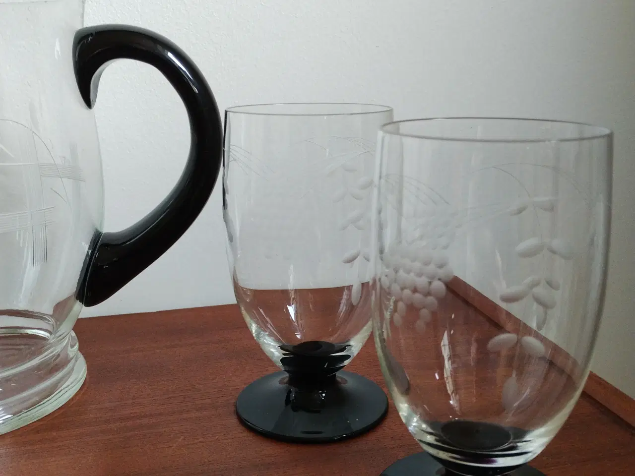 Billede 4 - Holmegaard kande med glas