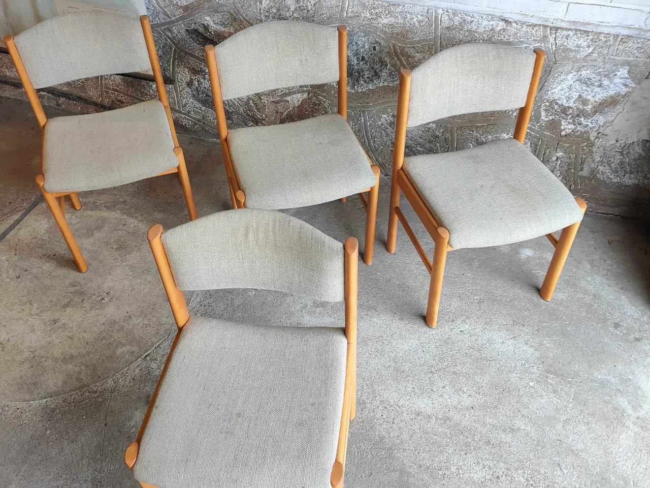 Billede 3 - 4 stk flotte spisebordsstole i bøg