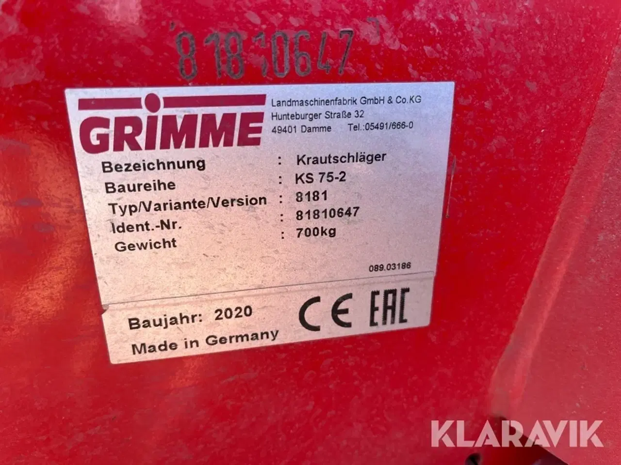 Billede 6 - Topknuser Grimme KS 75-2 8181