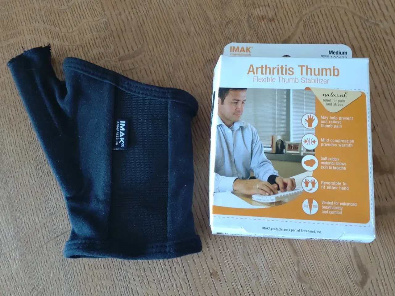 Billede 1 - Gigthandske til tommel og håndled