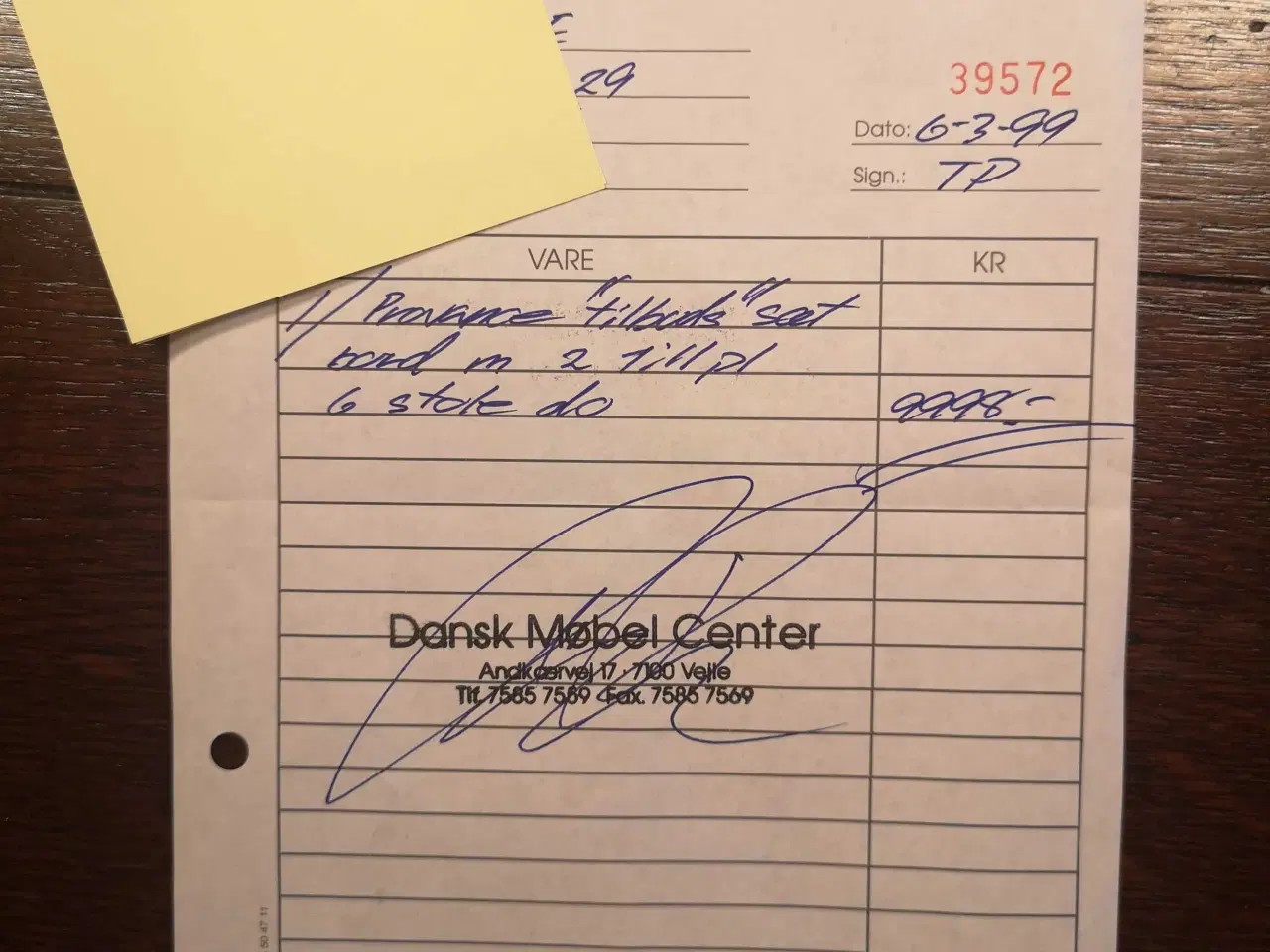 Billede 2 - PROVENCE BORD/STOLE