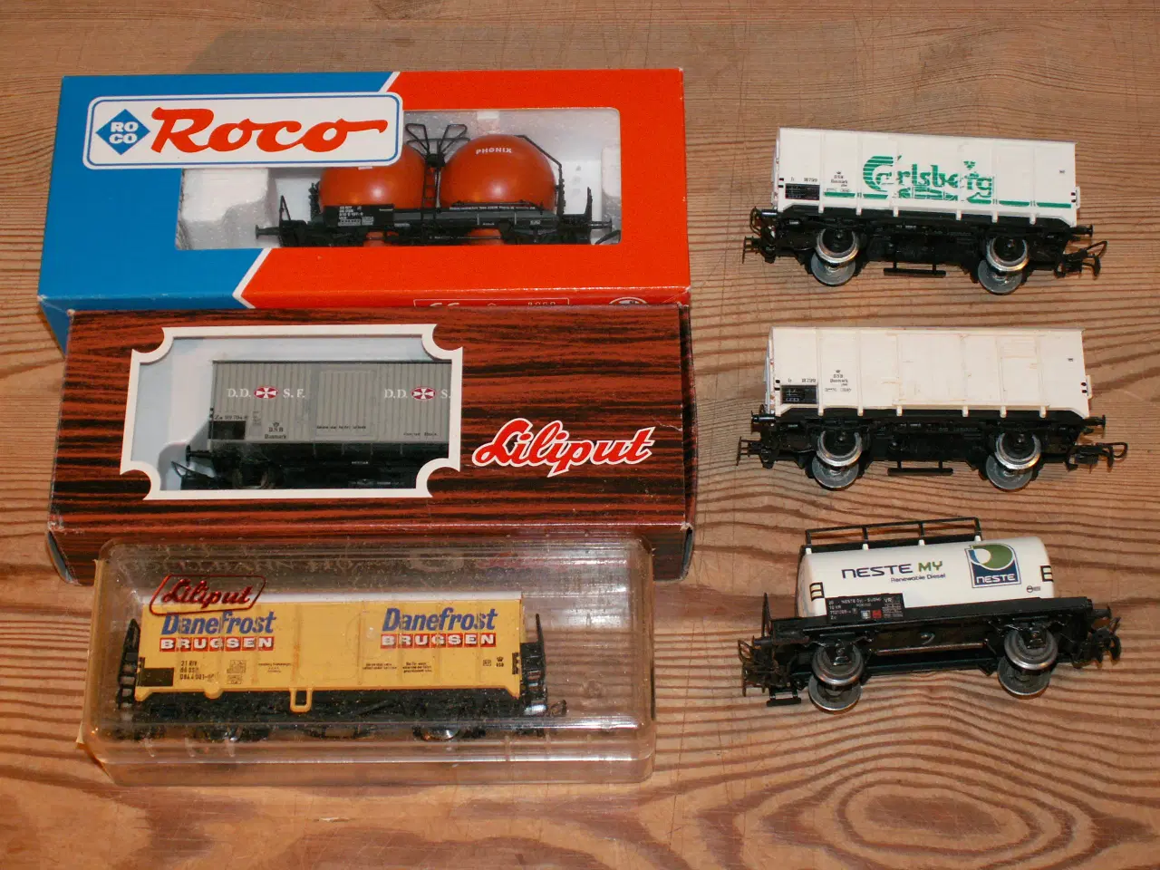 Billede 1 - Skala H0 - 5 stk DSB vogne