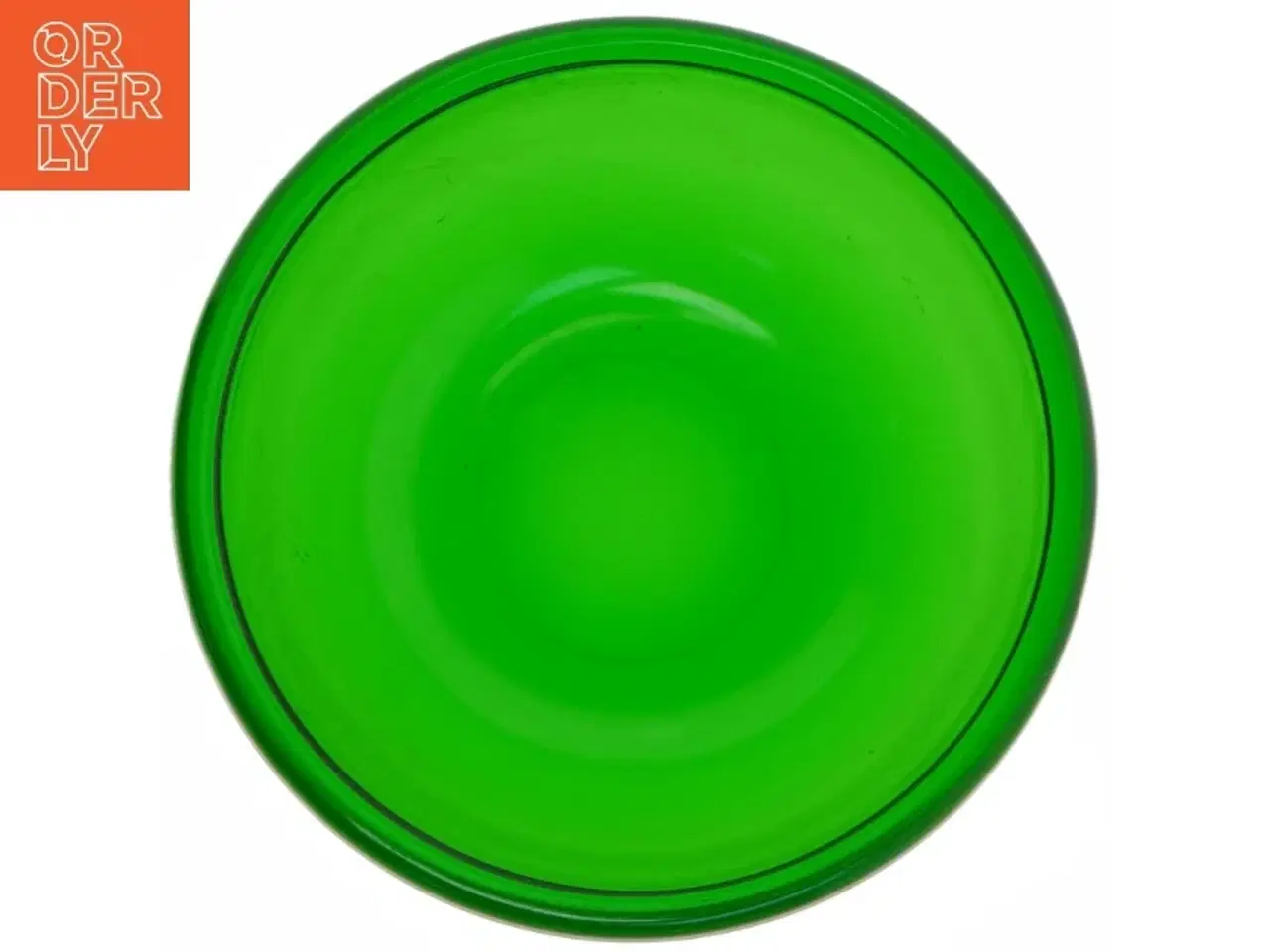 Billede 4 - Grøn glasskål (str. Ø 20 cm)