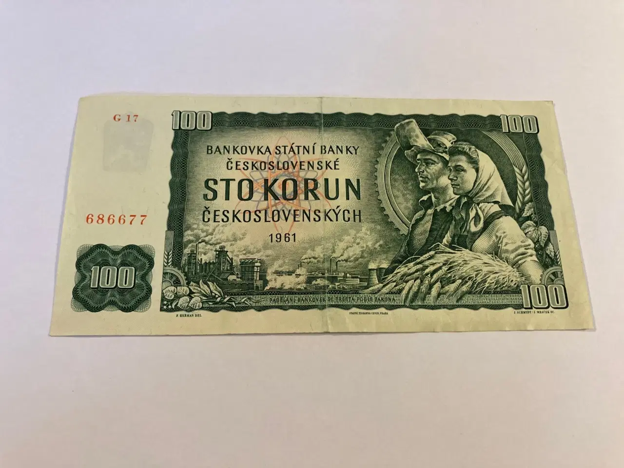 Billede 1 - 100 Korun Tjekkoslovakiet 1961