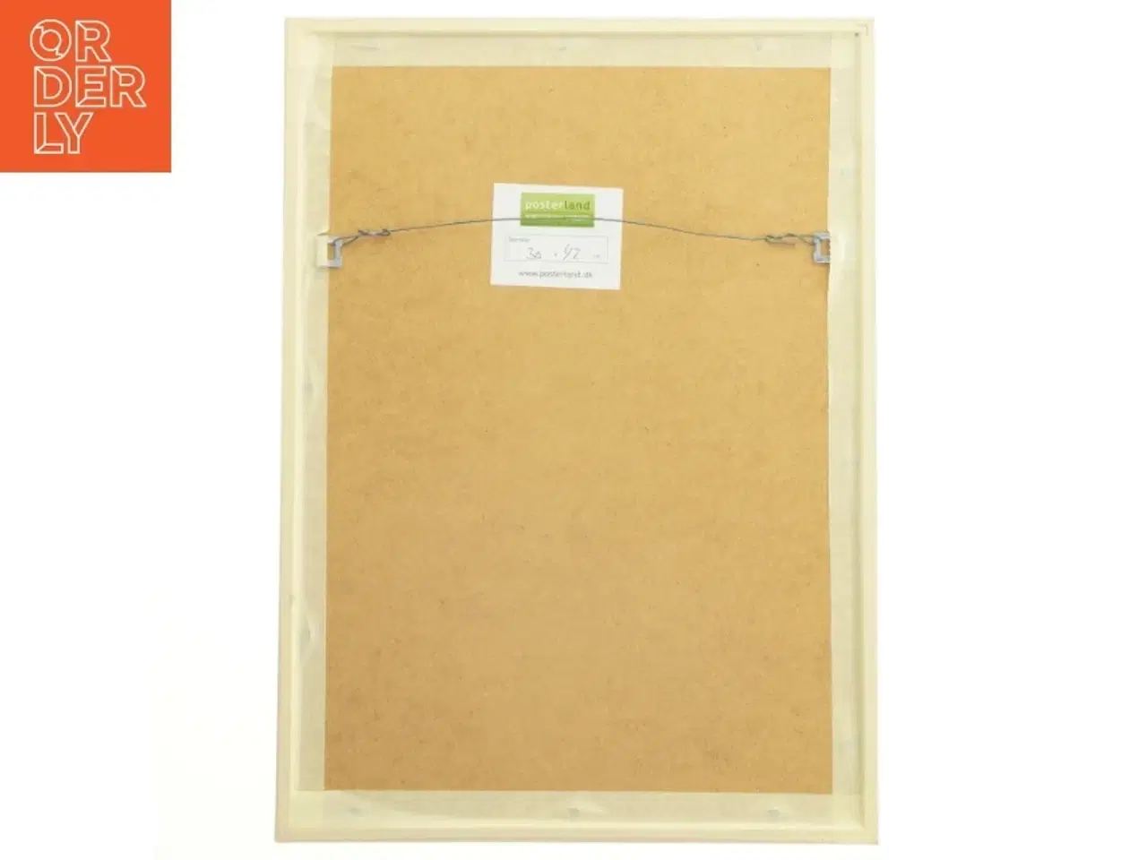 Billede 2 - Billede med ramme af træ (str. 30x42 cm)