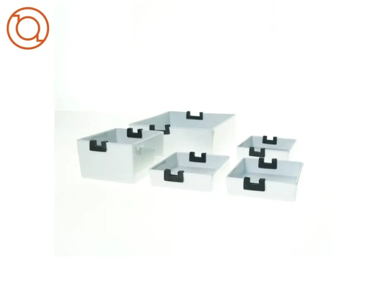 Billede 1 - Firkantede skåle fra Zone (str. 21 gang i 8 cm og 12 x 8 cm og 12 x 3 cm)