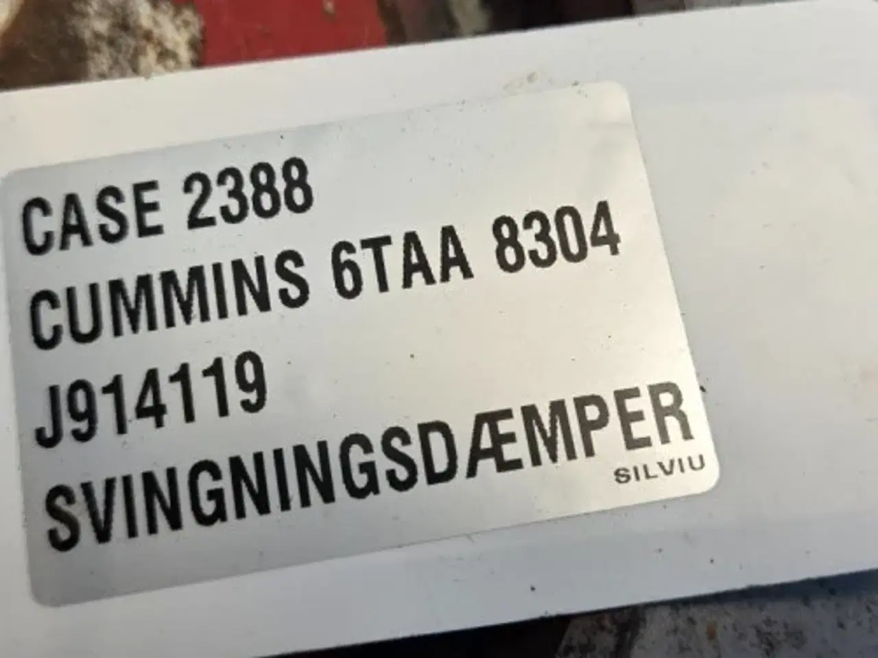 Billede 6 - Cummins 6TAA-8304 Svingningsdæmper J914119