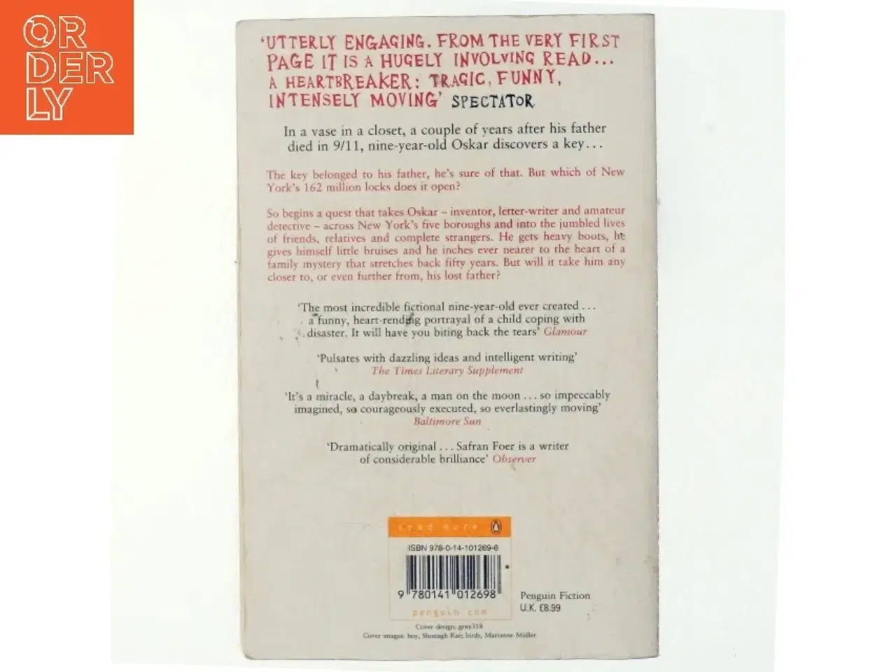 Billede 3 - Extremely loud & incredibly close af Jonathan Safran Foer (Bog)