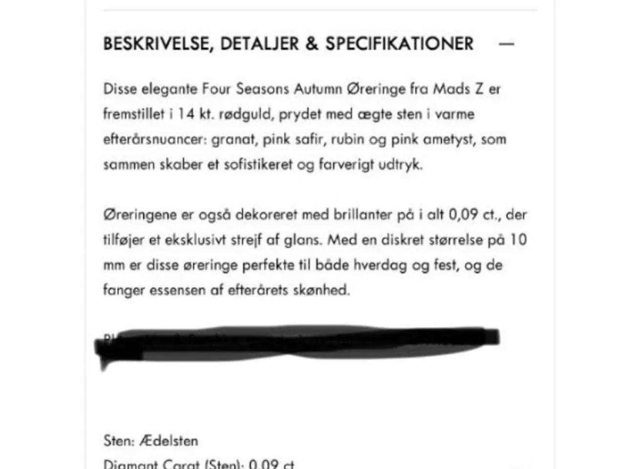 Billede 7 - MADS Z ØRESTIKKERE FOUR SEASONS AUTUM 