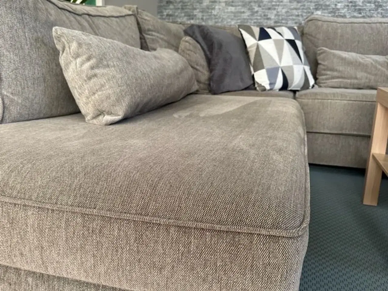 Billede 6 -  fin Hjørnessofa/Chaiselong. Fra Dyre og Røgfrit 