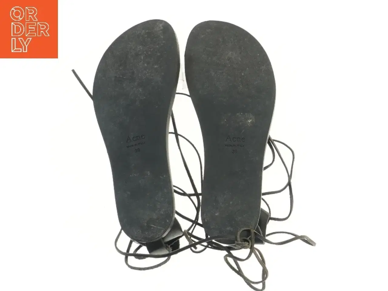 Billede 3 - Sort snøresandal str. 39 (str. 39 )