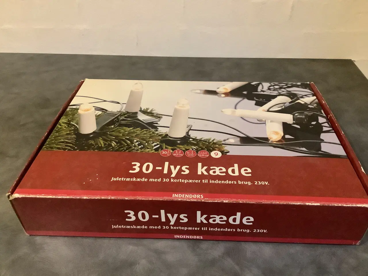 Billede 3 - Juletræs lyskæde med 30 lys til el