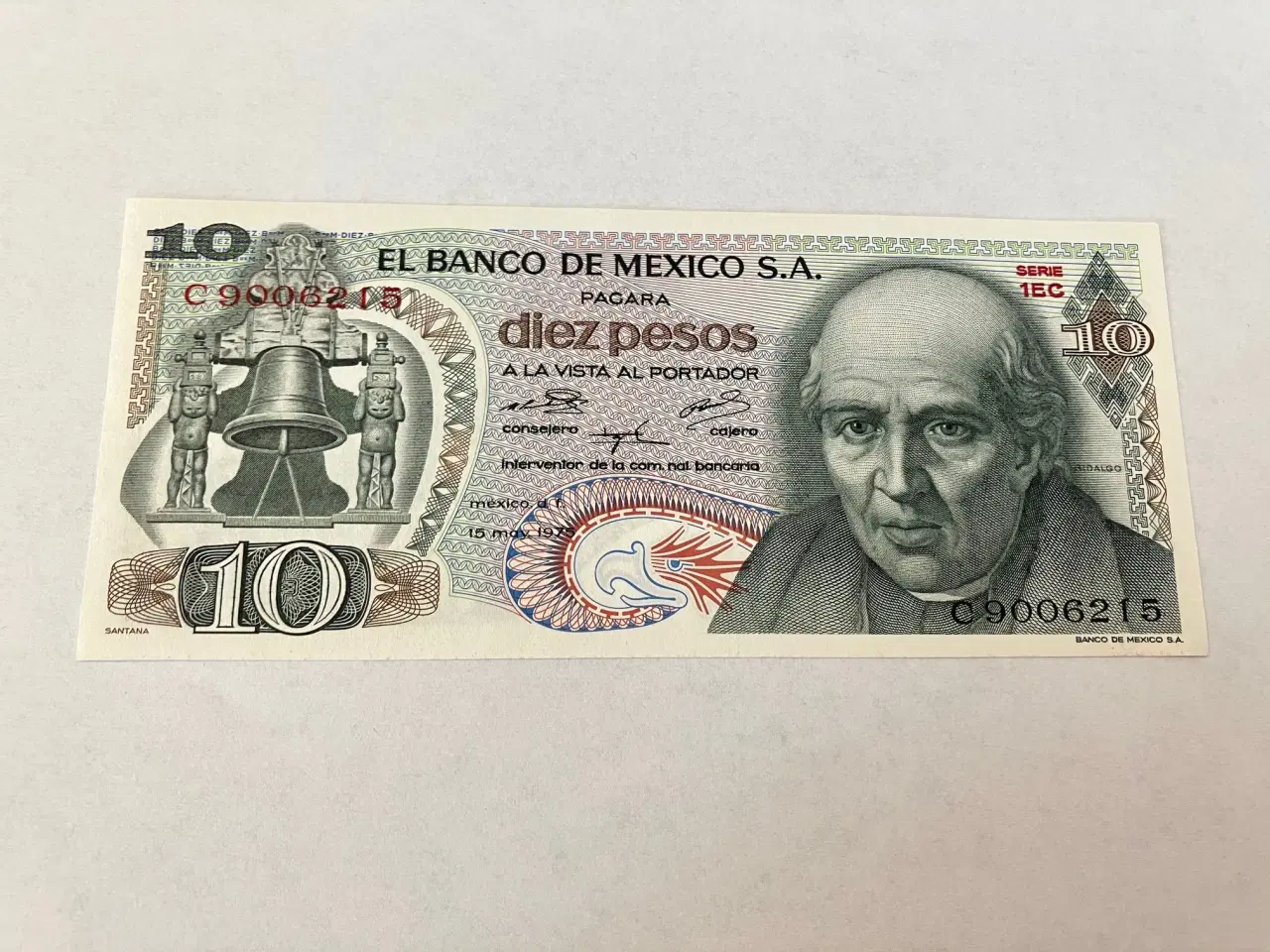 Billede 1 - 10 Pesos Mexico 1975